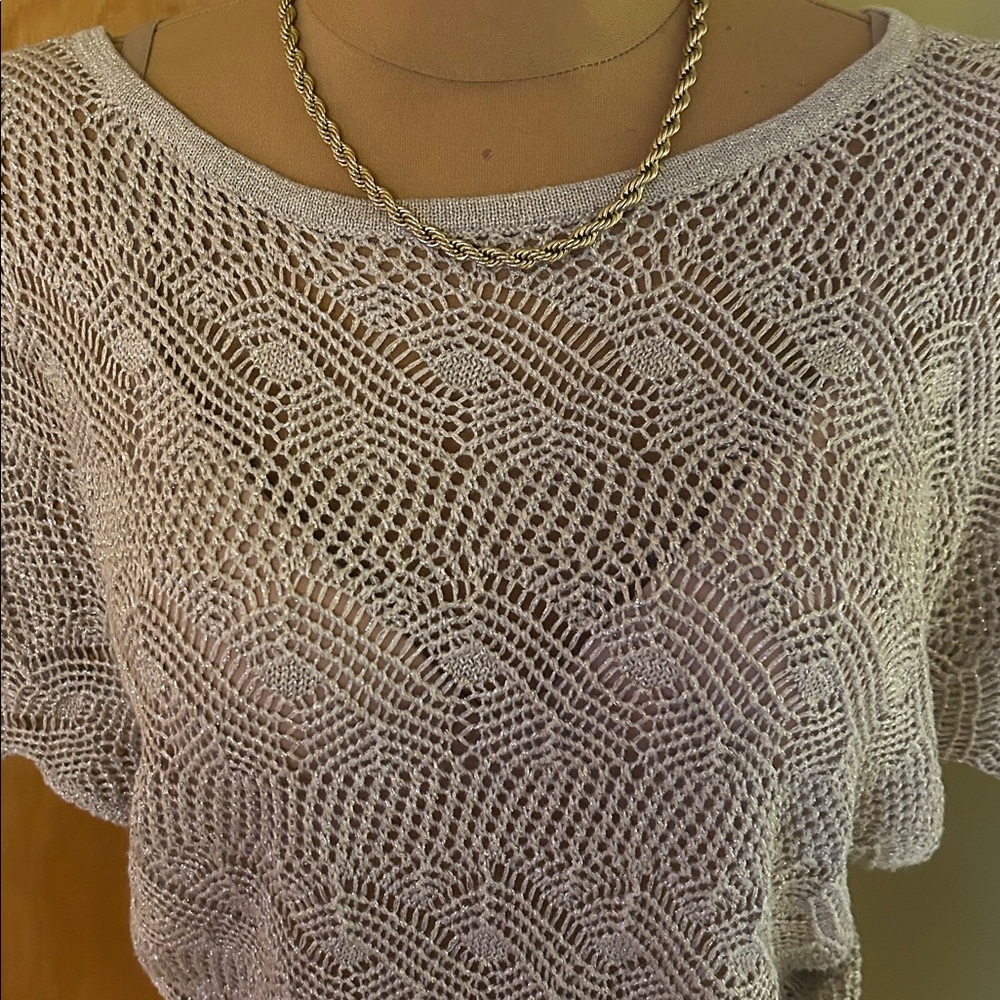 Cache Off-the-Shoulder Cream Sweater - Picture 3 of 5